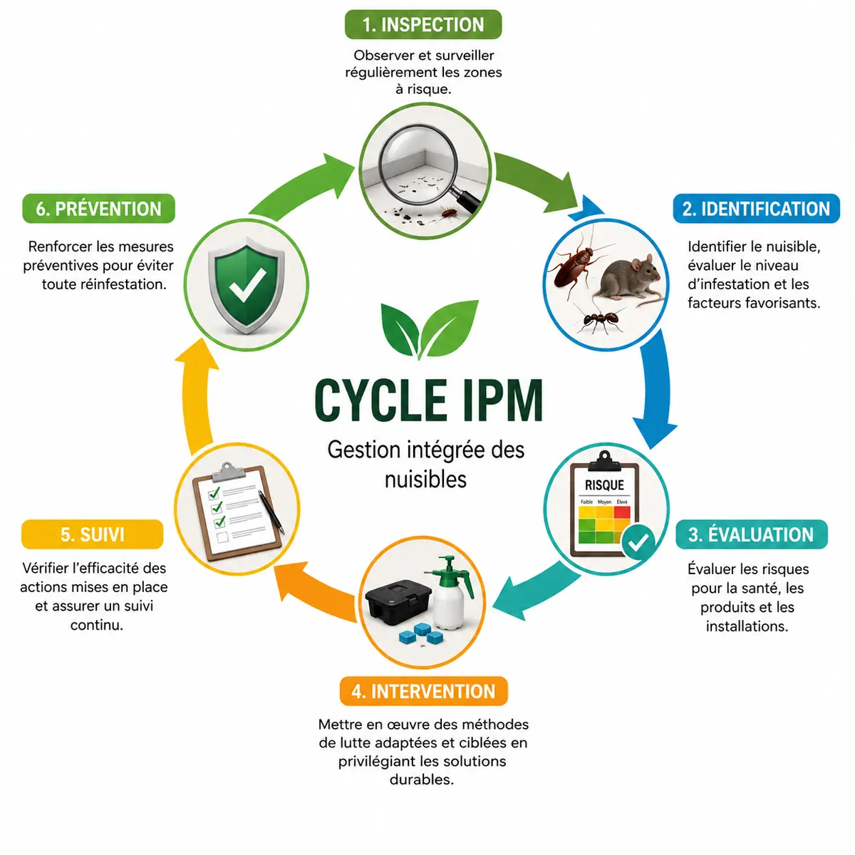 Cycle IPM de gestion intégrée des nuisibles